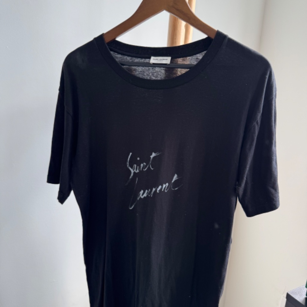 Saint Laurent cotton t-shirt with logo